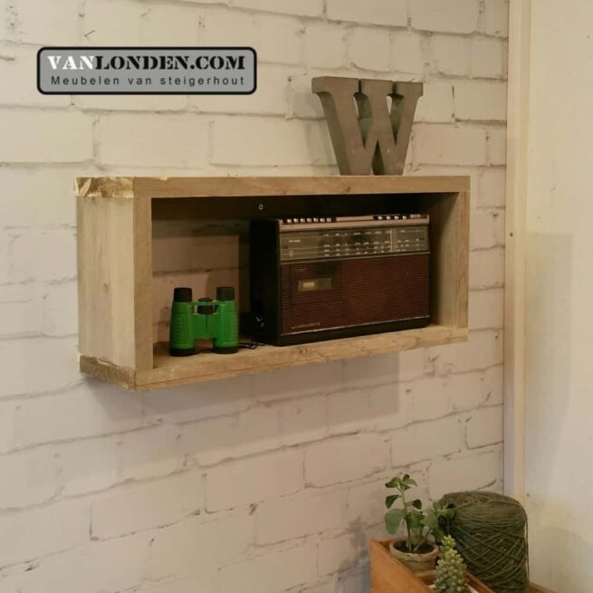 Steigerhouten wandkastje Willem (Steigerhouten accessoires online bestellen)