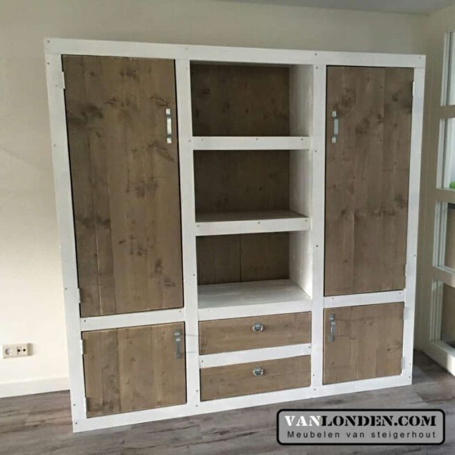 Steigerhouten wandkast Valentijn (Diverse steigerhouten kasten bestellen)