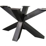 Tafel onderstel stalen dubbele X Carsten (Steigerhouten eettafels online bestellen)