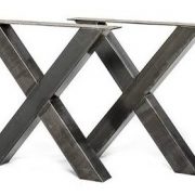 Tafel onderstel stalen kruis X Marlon (Steigerhouten eettafels online bestellen)