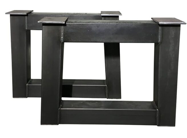 Tafel onderstel stalen "trapezium" Eelco (Steigerhouten eettafels online bestellen)